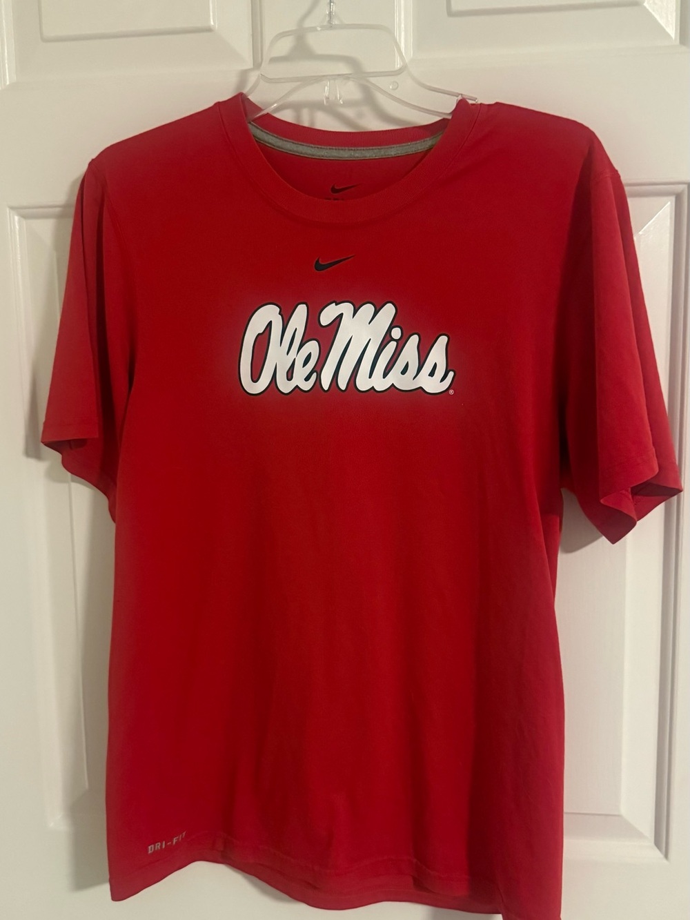Ole Miss Rebels Dri Fit Nike Shirt Red Small